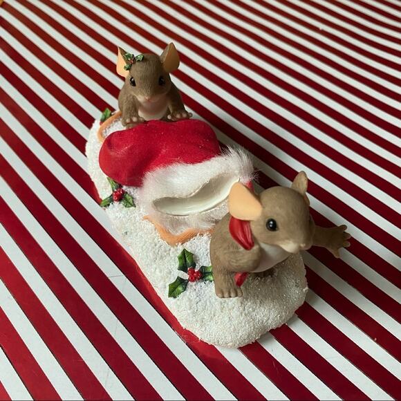 Charming Tails by Fitz and Floyd "Getting Ready for Santa" 38 of 5,000 Figurine - Picture 2 of 10